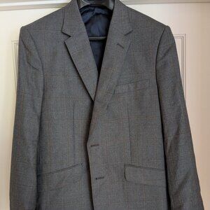 NWOT Marks & Spencer Gray Plaid Sport Coat Hand Tailored by Cheshire Bespoke 42S
